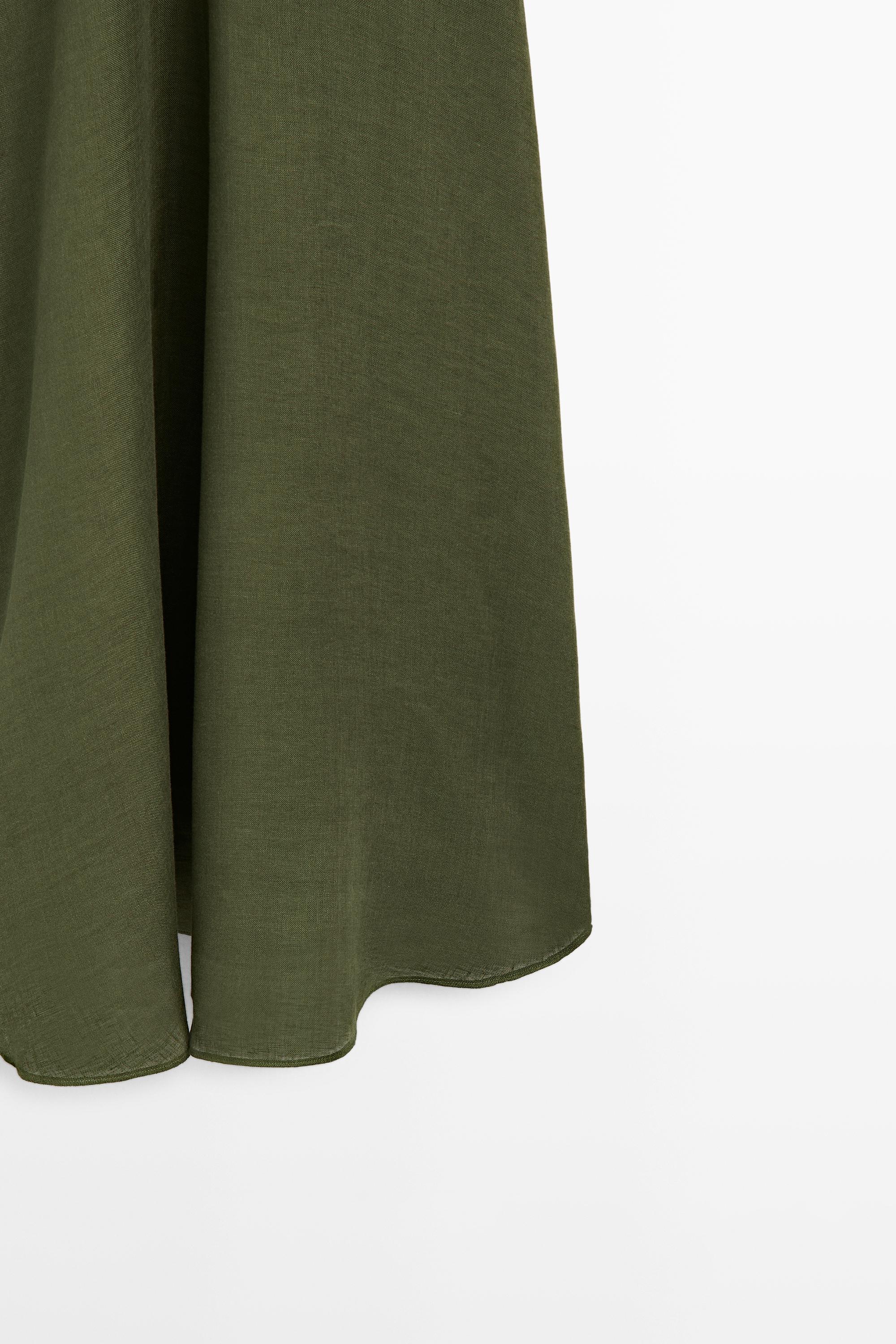 Flowing midi dress with thin straps